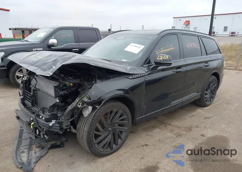 2025 Lincoln Aviator Black Label из США, поврежденный, VIN 5LM5J9XCXSGL01577